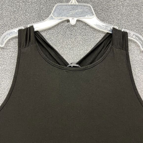 Bloomchic Top Womens Plus 26 4X Black‎ Cold Shoulder Blouse Pullover high low - Picture 12 of 16